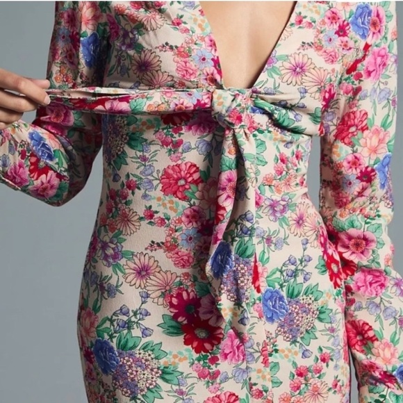 NWT Favorite Daughter The Barely Holding It Together Floral Minidress Size 8 - Picture 5 of 16